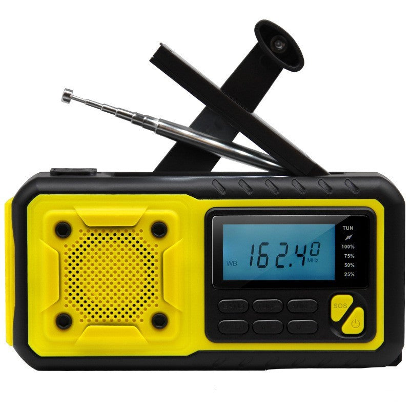Solar Hand-Powered Emergency Multifunctional Radio