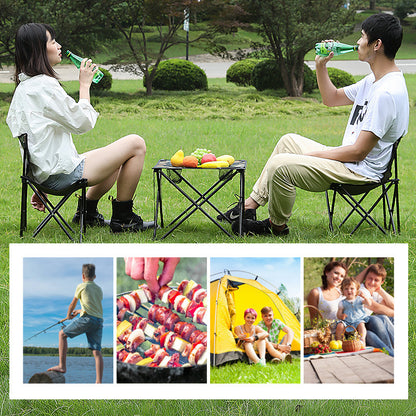 Foldable outdoor table and chairs set 