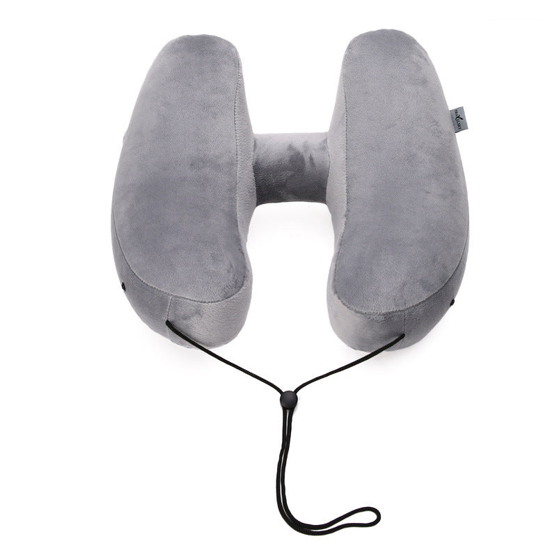 Inflatable Hooded Travel Pillow
