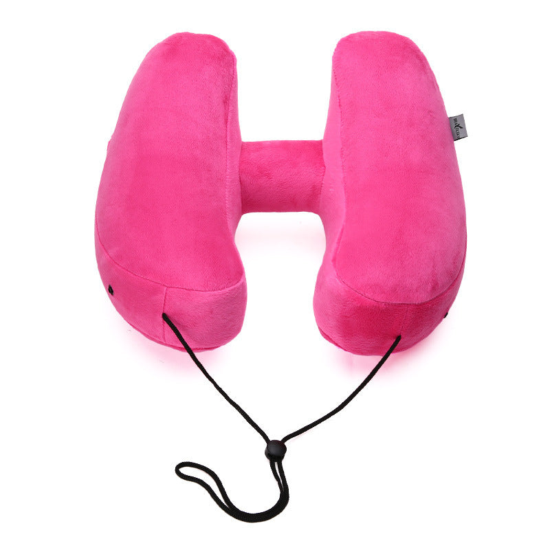 Inflatable Hooded Travel Pillow