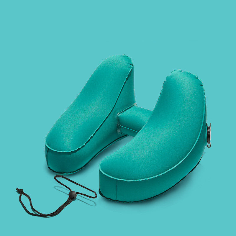 Inflatable Hooded Travel Pillow