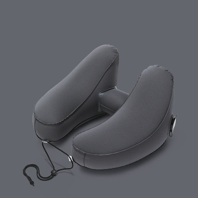 Inflatable Hooded Travel Pillow