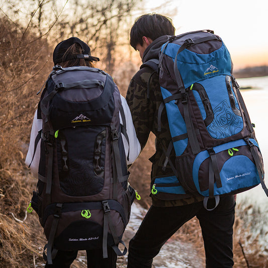 Multi-pocket hiking backpack with waterproof design