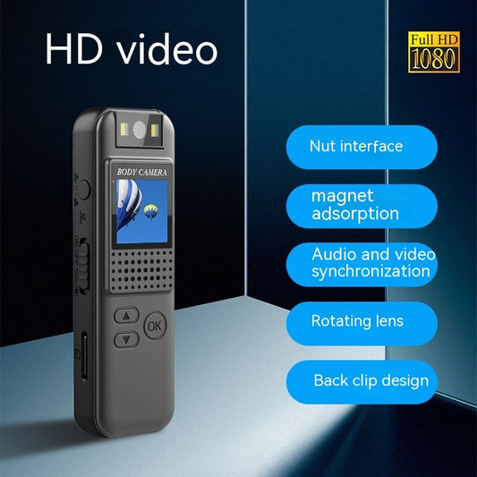 Outdoor HD magnetic camera with screen recording